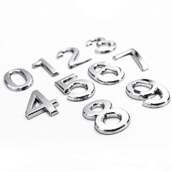 2.75 Inch Adhesive House Numbers, Mailbox
