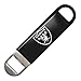 Boelter Brands NFL Oakland Raiders Vinyl Covered Long Neck Bottle Opener Black, 7-inches