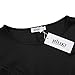 MISSKY Women Scoop Neck 3/4 Sleeve Slim Fit and Flare Swing Casual Dress