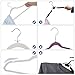 SONGMICS Hangers 50 Pack, Velvet Non Slip, 0.18 lb per Hanger, Durable, 0.2 Inch Thickness Space Saving, 360° Swivel Hooks, Beige UCRF50L