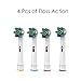 Replacement Brush Heads Compatible with Oral b Braun Electric Toothbrush - 16 Pack of Brush Heads Including 4 Floss Action,4 Cross Action, 4 Flexible and Soft & 4 Pro White by Bixshell