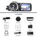 Video Camera Camcorder with Microphone WiFi IR Night Vision Vlogging Camera Ultra HD 2.7K 30FPS 24MP 16X Digital Zoom 3