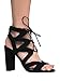Lace Up Cutout Open Toe High Heel Sandal - Dress Wedding Shoe - Sexy Comfortable Pump - Divine by J Adams