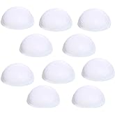 10pcs White Foam Balls Half Ball Shape Christmas Craft Ball Art Decoration Christmas DIY Craft Kits Xmas Ball Ornaments,2inch