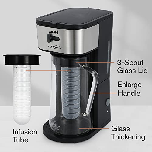 Sunvivi Iced Tea Maker and Iced Coffee Maker, 3in1 Coffee and Tea