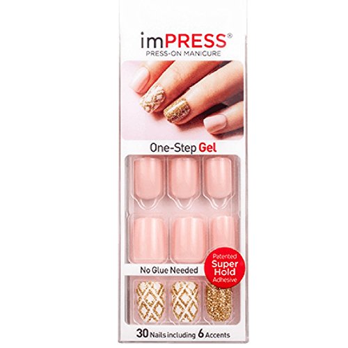 Kiss Impress Gel ManicureBIP 100 Ecstatic Cling (Pack of 3)