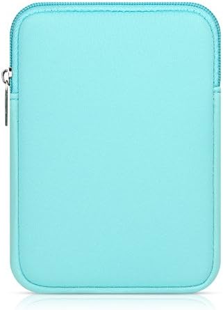 DTWORLD 6 Inch Sleeve for Amazon Kindle Paperwhite/Kindle Voyage,Ultra Slim Light Cover Case Zipper Pouch Bag for Kindle Oasis/Kinlde Touch/All-New Kindle with 6 Inch Screen-Light Blue