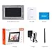 Digital Picture Frame iDeaPLAY 10.1 inch WiFi Touchscreen Photo Frame with 8GB Storage Volume, 1280x800 HD Display, Gift Choice,Support Photo, Music, Calendar, Clock - Driftwood