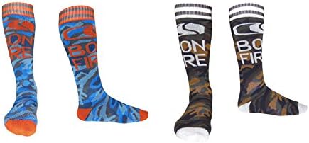 Bonfire CAMO Snowboard /Thick Ski Socks ✓ Pack of 2 (BFS 119 Camo 2 Pack, L/XL)