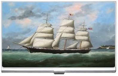 New Sailing Ship Business Credit Card Holder Case