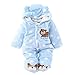 Gaorui Newborn Baby Jumpsuit Outfit Hoody Coat Winter Infant Rompers Toddler Clothing Bodysuit