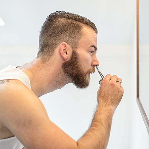 image for Hore Nose Hair Scissors 3 Pairs Curved and Rounded Facial Hair Scissor