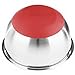 Stainless Steel Mixing Bowls with Lids and Non Slip Bases (Set of 3, Red) by Fitzroy and Fox
