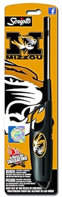 NCAA Missouri Tigers Licensed Scripto Multipurpose Utility Lighter - Official Black & Gold - Tailgating Essential