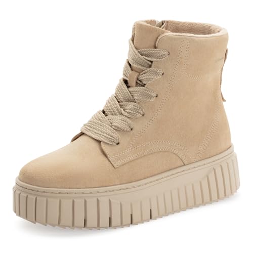 Tamaris Damen Lace Boot Flat 1-25267-45 Short Ankle BootsWomen