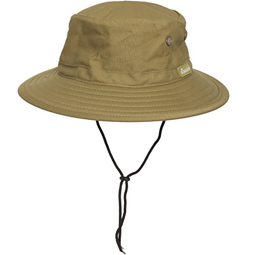 Buy Sloggers Mens Classic Cotton UPF 50 + Bucket Hat Cap (Olive M/L