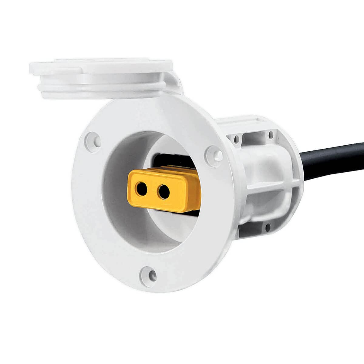 Photo 1 of Cannon Flush Mount Power Port Downrigger Accessory, Boat Fishing Setup – White