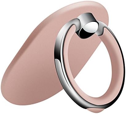 Finger Ring Stand,Choncyn 360 Degree Rotating Smartphone Ring Holder Finger Grip Kickstand Universal Cell Phone Ring for Smartphone, Tablets (Gold Rose)