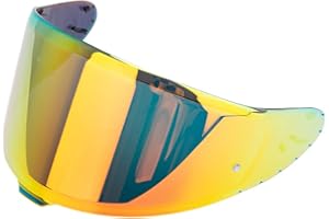 Soman RF-1400 RF 1400 Visors Shield Replacement, CWR-F2 Visor Face Shield Compatible With RF-1400 CWR-F2 Z8 NXR2 UV Protection (Smoke Revo Red)