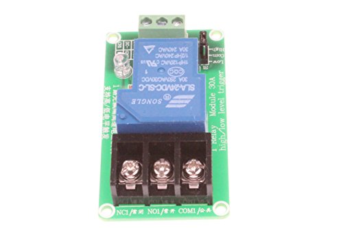 image for NOYITO 30A 1-Channel Relay Module High Low Level Trigger With Optocoup