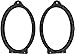 Rear Deck Speaker Adapter Spacer Rings Fits 2010-2015 Chevy Chevrolet Camaro & Other GM Vehicles - SAK067_69-1 Pair