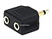 Monoprice 107202 3.5mm Mono Plug to 2 x 3.5mm Mono Jack Splitter Adaptor, Gold Plated