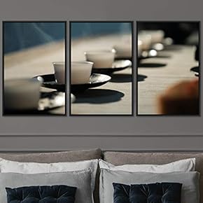 signwin 3 Piece Framed Canvas Wall Art Drinks...