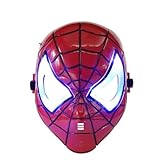 Spiderman Blue LED Flash Light Eyes Magic Mask