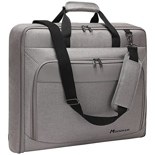 Modoker Suit Luggage Garment Bag with Shoulder Strap, Suit Carry on Bag Hanging Suitcase Garment Bags for Men Women Business Travel
