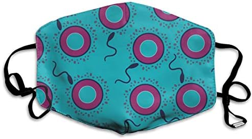 Women & Men Earloop Half Face Mouth Mask Mouth Masks Anti-Dust Respirator - Soft Windproof Camping Mouth Mask for Kids Youth Boys Girls (Sperm Egg Condom)