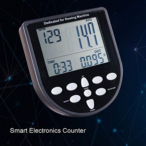 Rowing-machine-Water-Trac-Glider-Cardio-Fitness-Equipment-Water-Resistance-with-LCD-Display-440-LB-Weight-Capacity-for-Home-Gym-Color-One-Rail-Silver