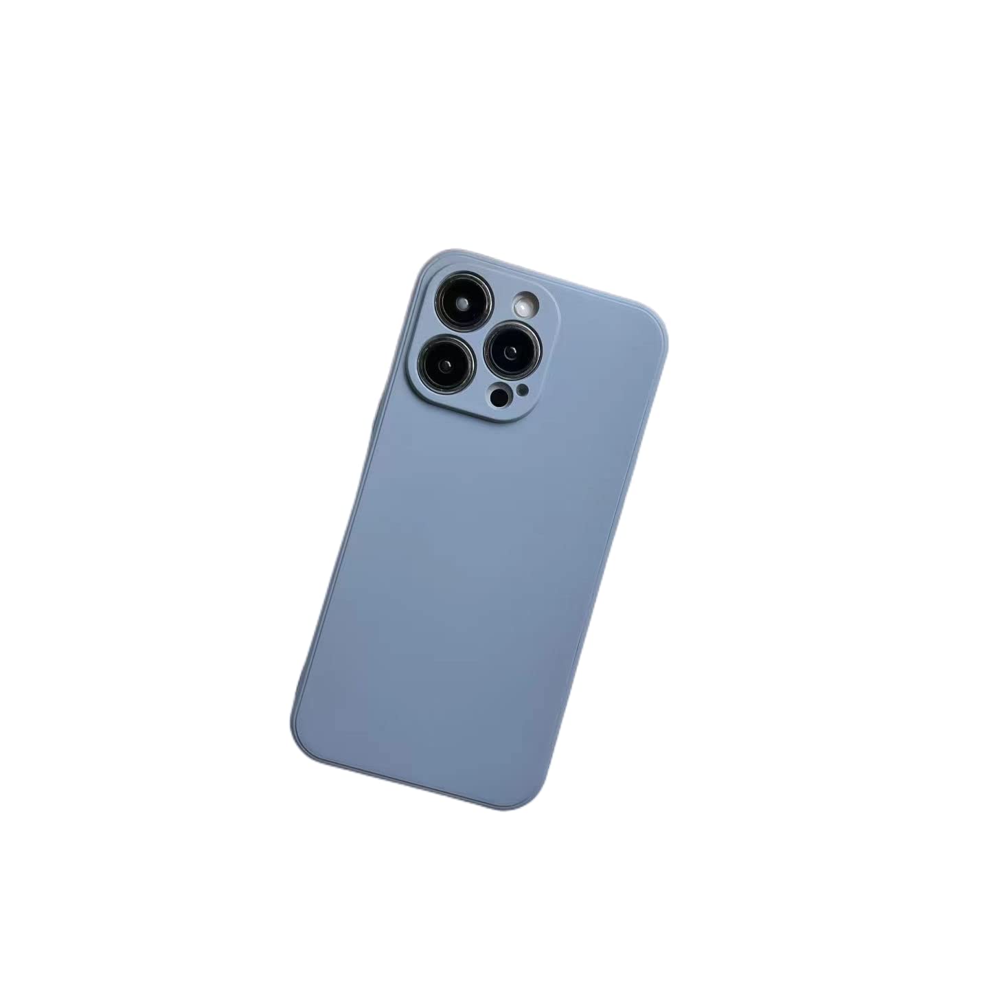 PASUTO Compatible with iPhone 13 Pro Case, Liquid Silicone Full Body Protective Case with [Anti-Scratch] [Soft Microfiber Lining] [Camera Protective Case] for 6.1 Inches, Sky Blue