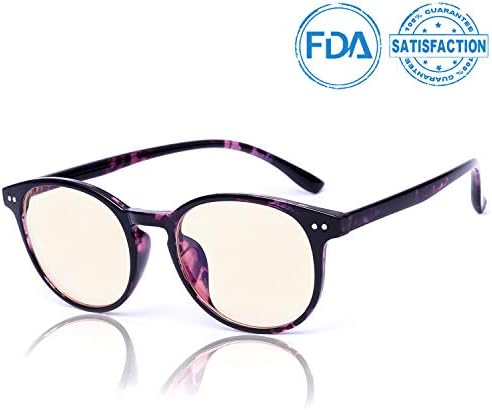 SIPHEW Blue Light Blocking Glasses No Magnification - Relieve Eyestain Computer Glasses Blue Light Women
