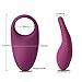 SVAKOM Wendy Vibrating Cock Ring Vibrator Powerful Full Silicone Penis Ring Waterproof Rechargeable Longer Lasting Erection Adult Sex Toy for Men Couples (Violet)