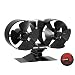 CRSURE Fireplaces Stove Fan - Double Motor - 8 Blade Heat Powered Stove Fan Specially for Large Room for Fireplace, Wood/Log Burner (Small Size) primary