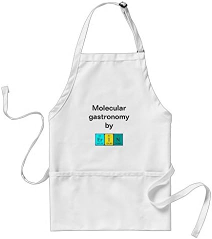 Kitchen Apron for Women Erin Periodic Table Name Pattern Aprons for Girls Adjustable Neck Waist Ties Cooking Apron for Men
