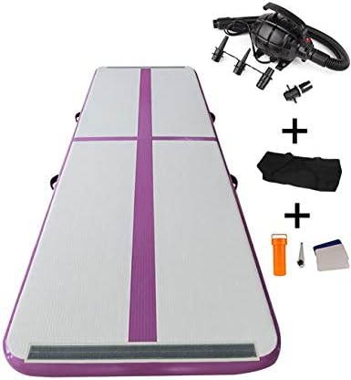 Ejia AirFloor mat Air Track Gymnastics with Bravo Foot Pump/Tokyo Championship/for fitness,dance clubs,schools,Home,Gym,Cheerleading (COLOR/SIZE OPTIONAL,L=3/4/5/6/8/10/12/15m,W=1/2m,T=10/20cm)