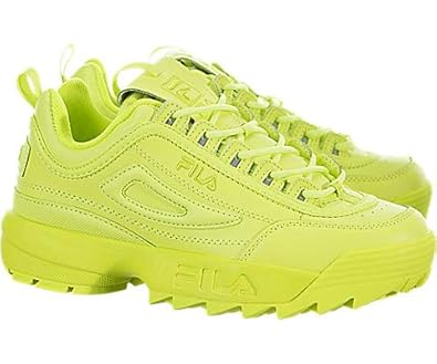 lime green fila sneakers