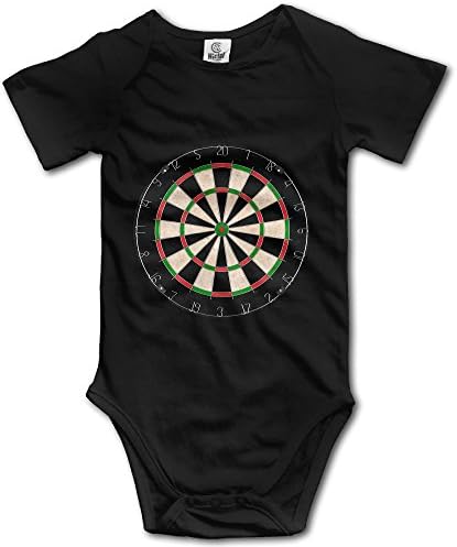 Baby 100% Cotton Short Sleeve Bodysuits Onesies For Dart Board Throwing Game