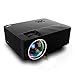 Wsky T21 1800 Lumens LCD LED Portable Video Projector, Multimedia Home Theater Projector, Support HD 1080P for Outdoor Movie Night, iPhone, DVD Player, TV Box and HD Games with Free HDMI Cable!