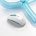 Wireless Mouse (Battery Included), FD M510c 2.4G Mini Silent Click Cordless Mouse, Optical Travel Mice with Nano USB Receiver for Desktop, Laptop, Computer, PC, Chromebook and Notebook (White&Green)