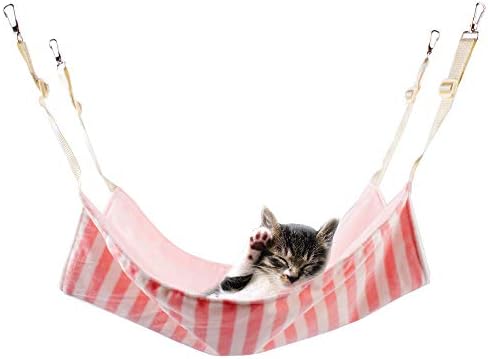 ハンモック 猫用 キャット チェア ニャンモック ねこ用 ペット用品 取り付け簡単 中型ペットに適用 さわやか 春夏秋冬 小 新作販売 ピンク ふかふか 洗える