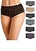 Emprella Women's Plus-Size 4 Pack Hipster Brief Panty with Smooth feel