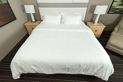 La Vie Moderne Premium 1800 Thread Count Microfiber Duvet Cover / Pillow Case Set (Queen, White)