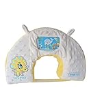 Snuggwugg Infant Toddler Wiggle Free Diaper Changing Interactive Tummy Time Pillow Great for Travel & Baby Support. Use with Toys or Smartphone. Unique and Affordable Baby Shower Gift (Yellow Dinosaur)
