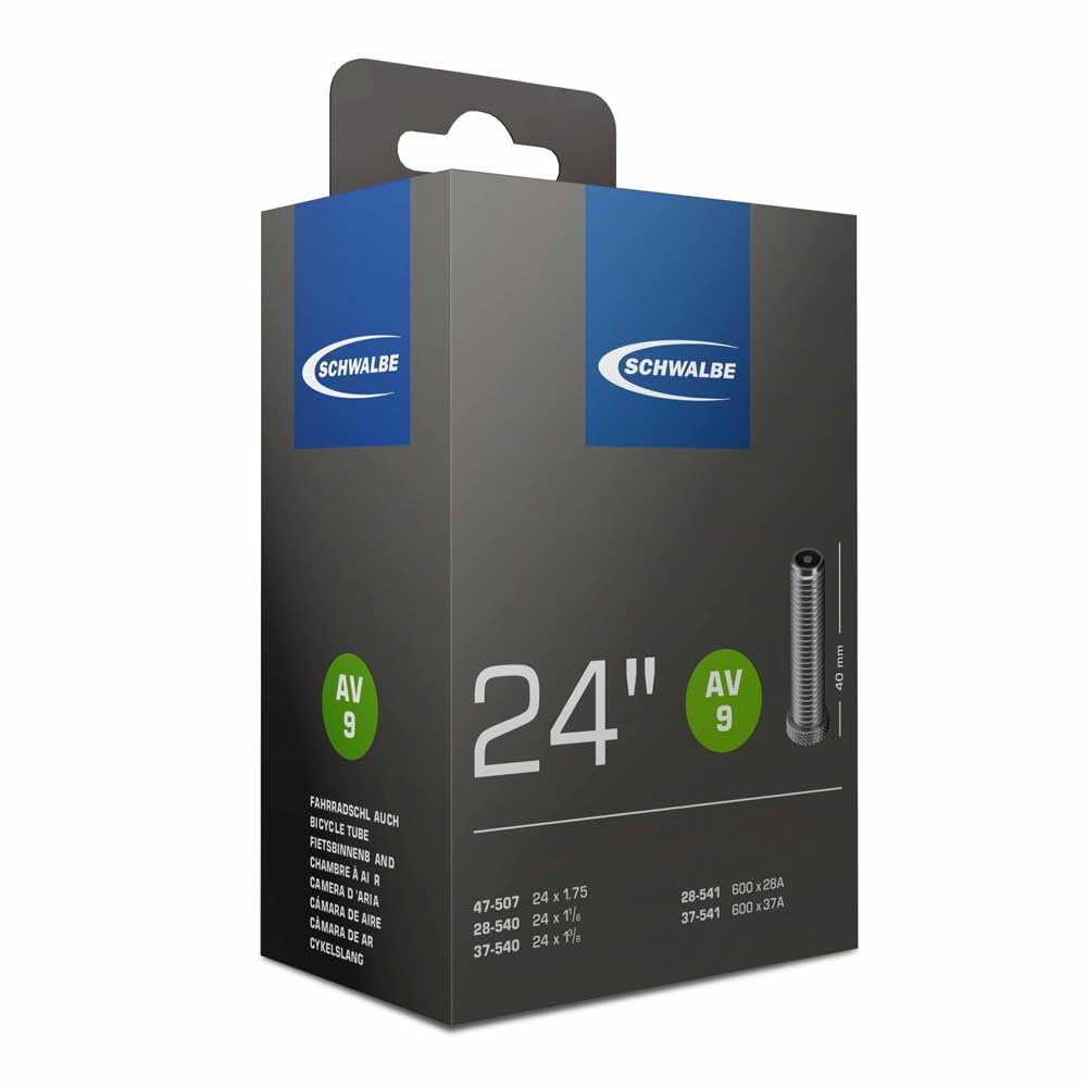 Schwalbe AV9 24 x 1 1/8 - 1.75 Inch Inner Tube with Schrader Valve