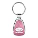 Subaru Pink Tear Drop Metal Key Ring