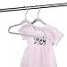 Quality Kids Plastic 30 Pack Non Velvet Non-Flocked Thin Compact Children's Hangers Swivel Hook for Shirts Blouse Coats (Gray, 30)