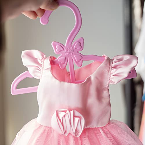 Doll Clothes Hangers for American 18" Dolls Set of 12 White Butterfly