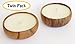 Hawaiian Candle & Bath Company Vanilla Bean Scented Soy Candle in Acacia Wood Bowl (Twin Pack)